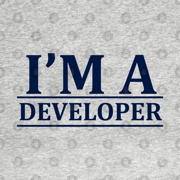 I'm a Developer by BrightLightArts